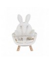 CHILDHOME STOELKUSSEN RABBIT JERSEY WHITE