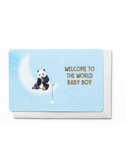 WENSKAART WELCOME TO THE WORLD BABY BOY ENFANT TERRIBLE WENSKAART WELCOME TO THE WORLD BABY BOY ENFANT TERRIBLE